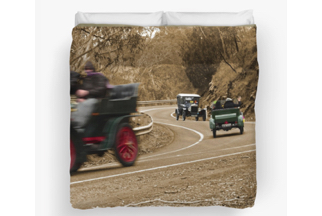 Classic cars on duvet covers